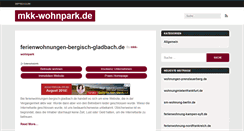 Desktop Screenshot of mkk-wohnpark.de