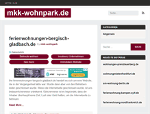 Tablet Screenshot of mkk-wohnpark.de